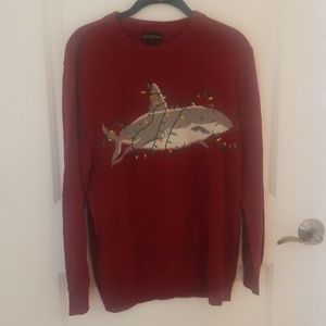 Festive shark sweater